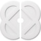 Ekena Millwork Charlotte Architectural Grade PVC Ceiling Medallion, 24"OD x 3"ID x 9 1/2"C x 1"P, Two-Piece CMP24CE2-03000 - alternate 1